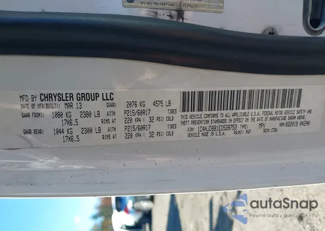 2014 Jeep Compass Sport z USA, uszkodzony, nr VIN 1C4NJDBB1ED528753